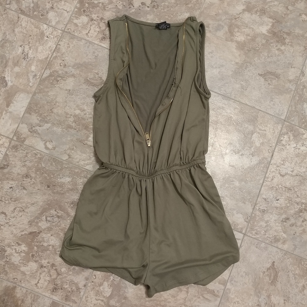 Cute olive green Romper